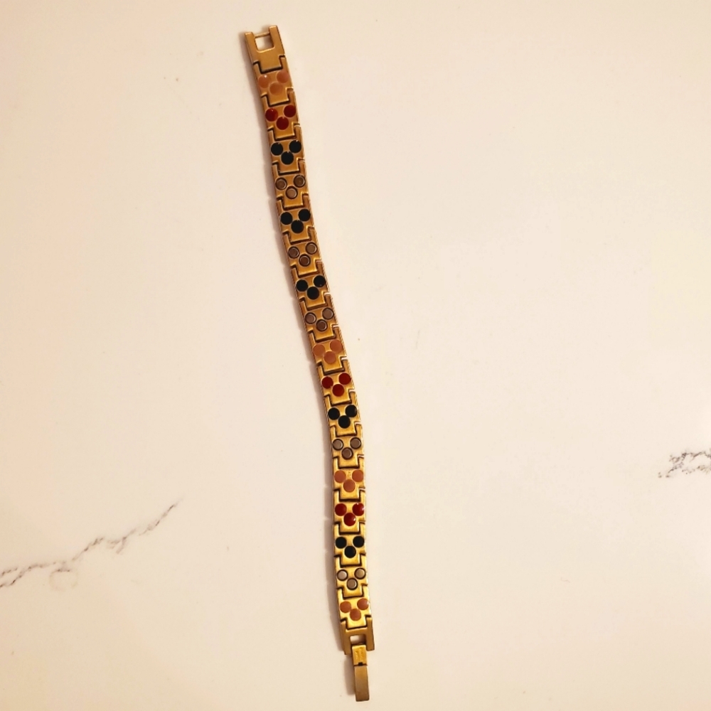 Gold Tone Therapy Magnetic Bracelet